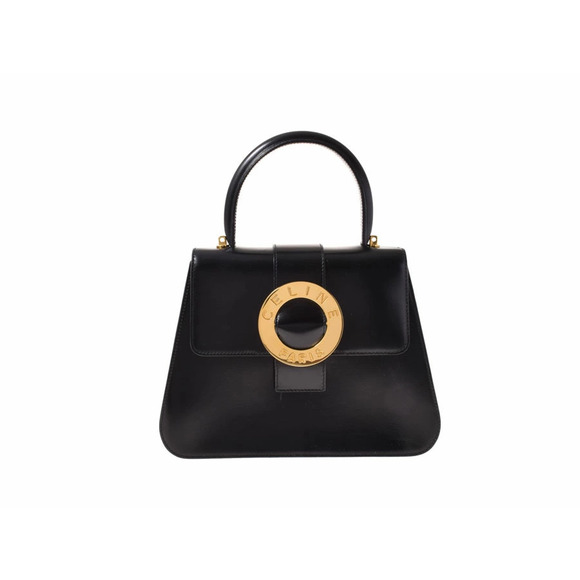 Celine Handbags - Celine handbag calfskin black strap